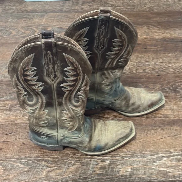 Ariat Brown Western mid calf Boots - Picture 3 of 4